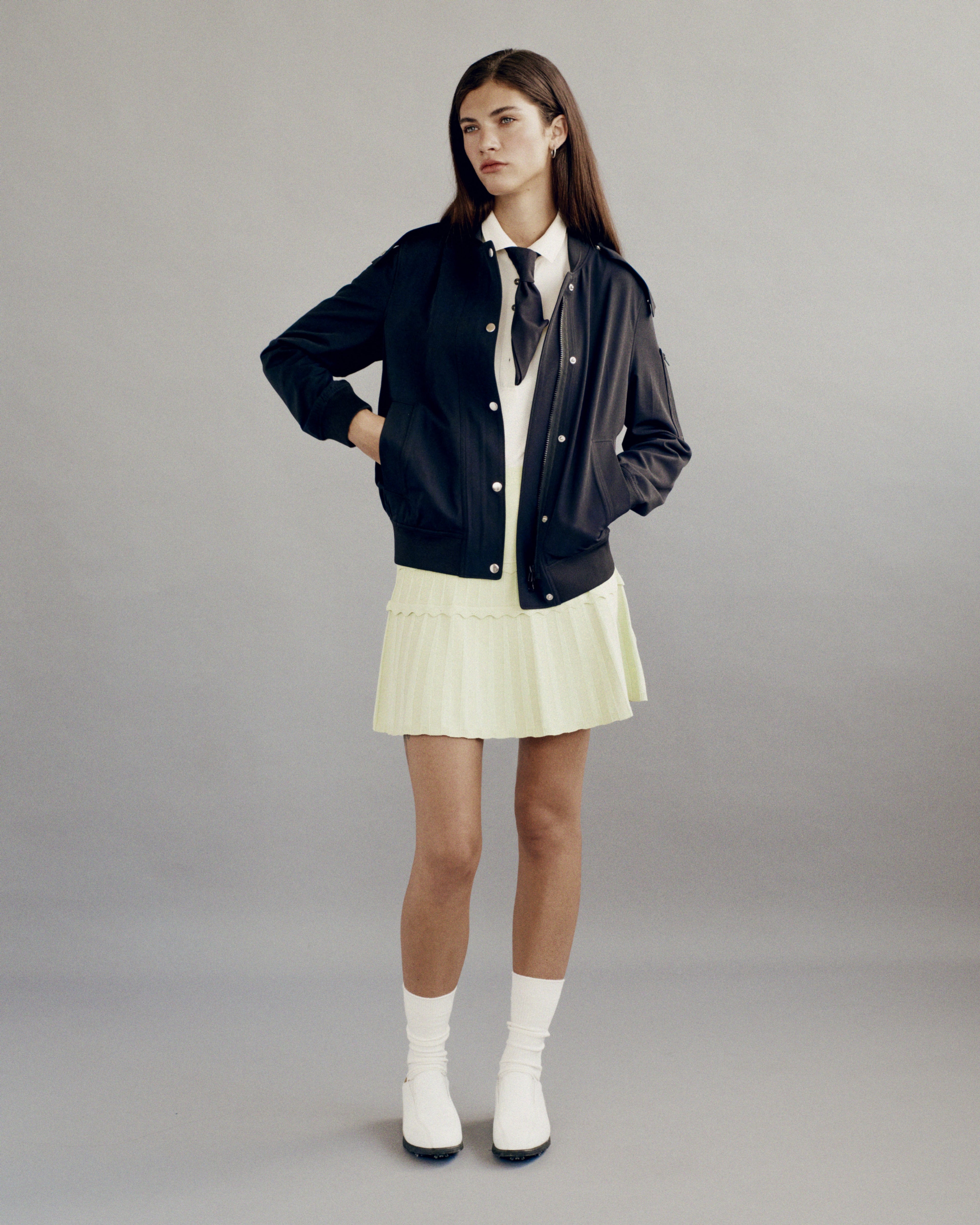 Eyelet Knit Skirt
