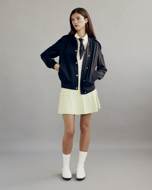 Eyelet Knit Skirt