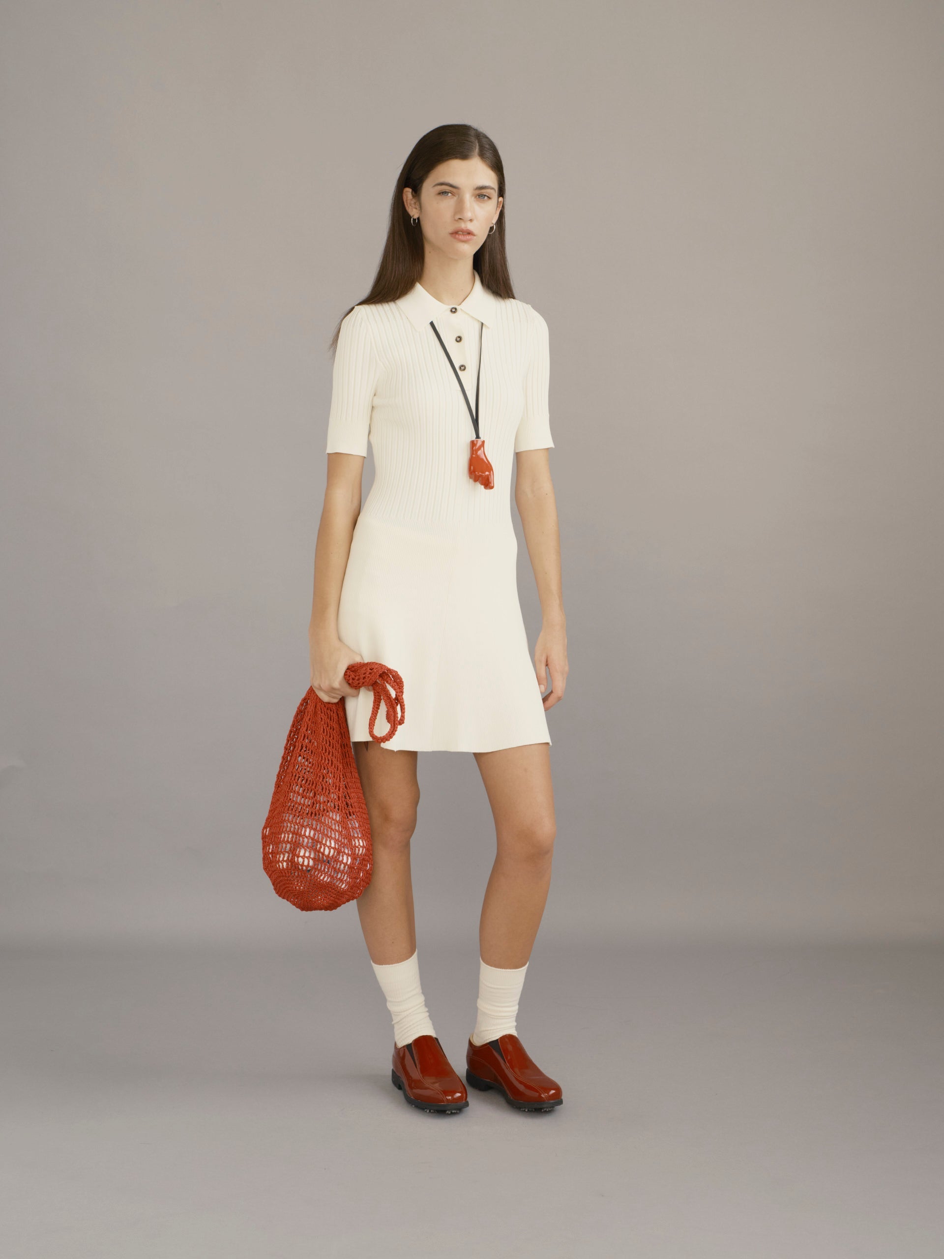 Godet Knit Dress
