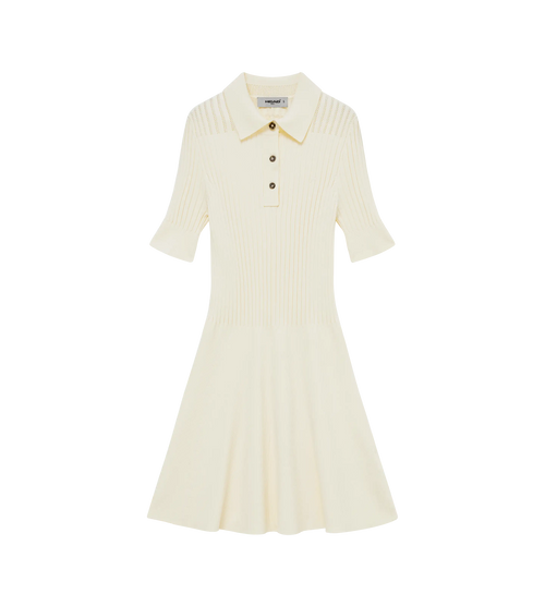 Godet Knit Dress