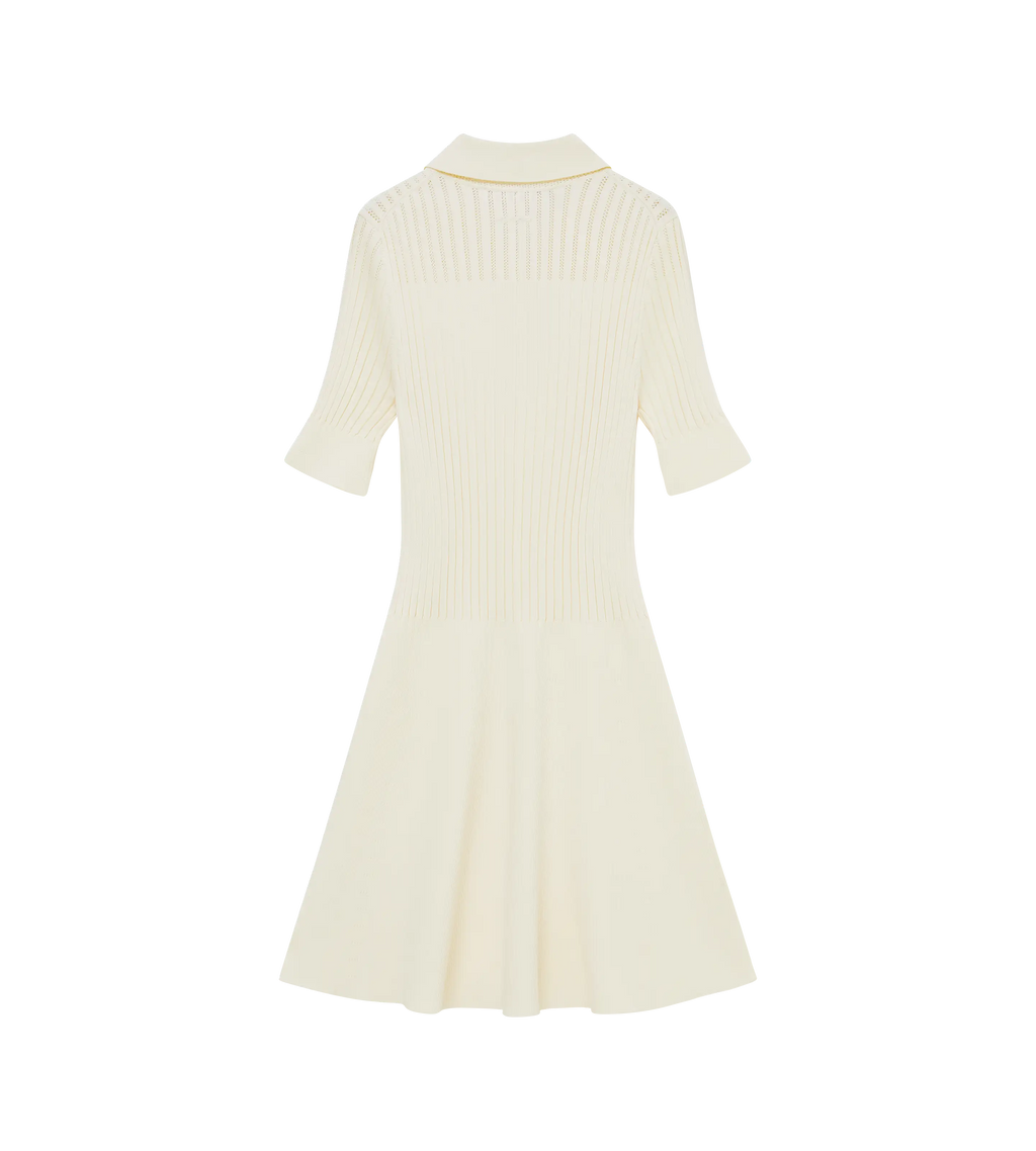 Godet Knit Dress