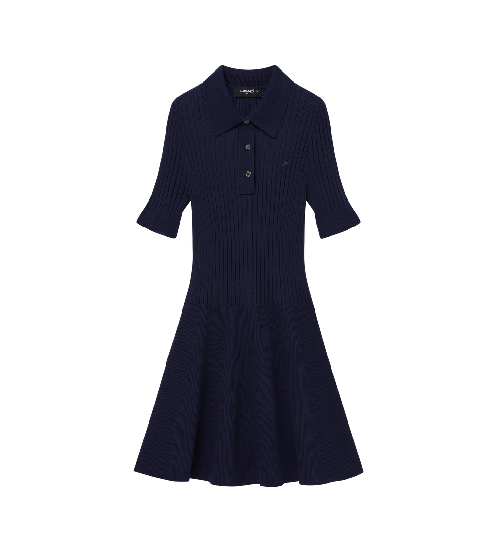 Godet Knit Dress