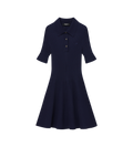 Godet Knit Dress