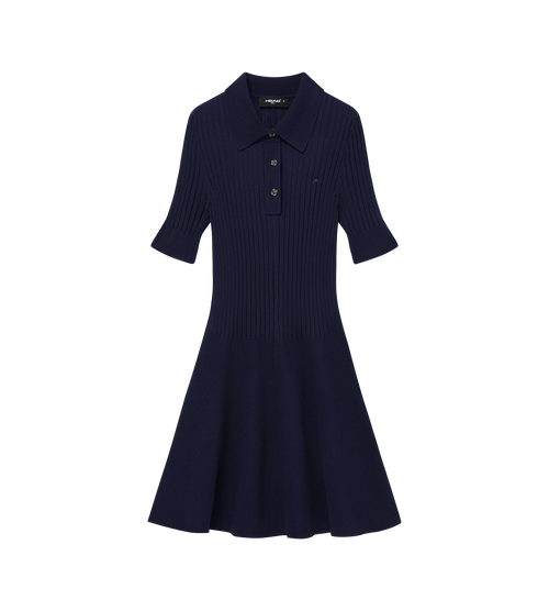 Godet Knit Dress