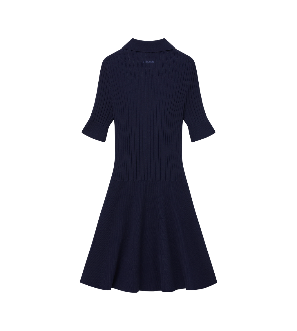 Godet Knit Dress