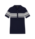 Stripe Knit Polo