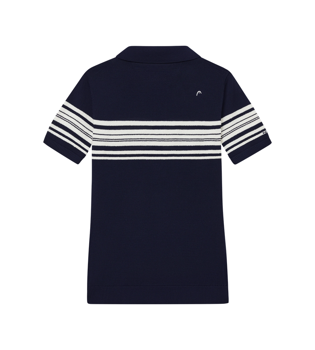 Stripe Knit Polo