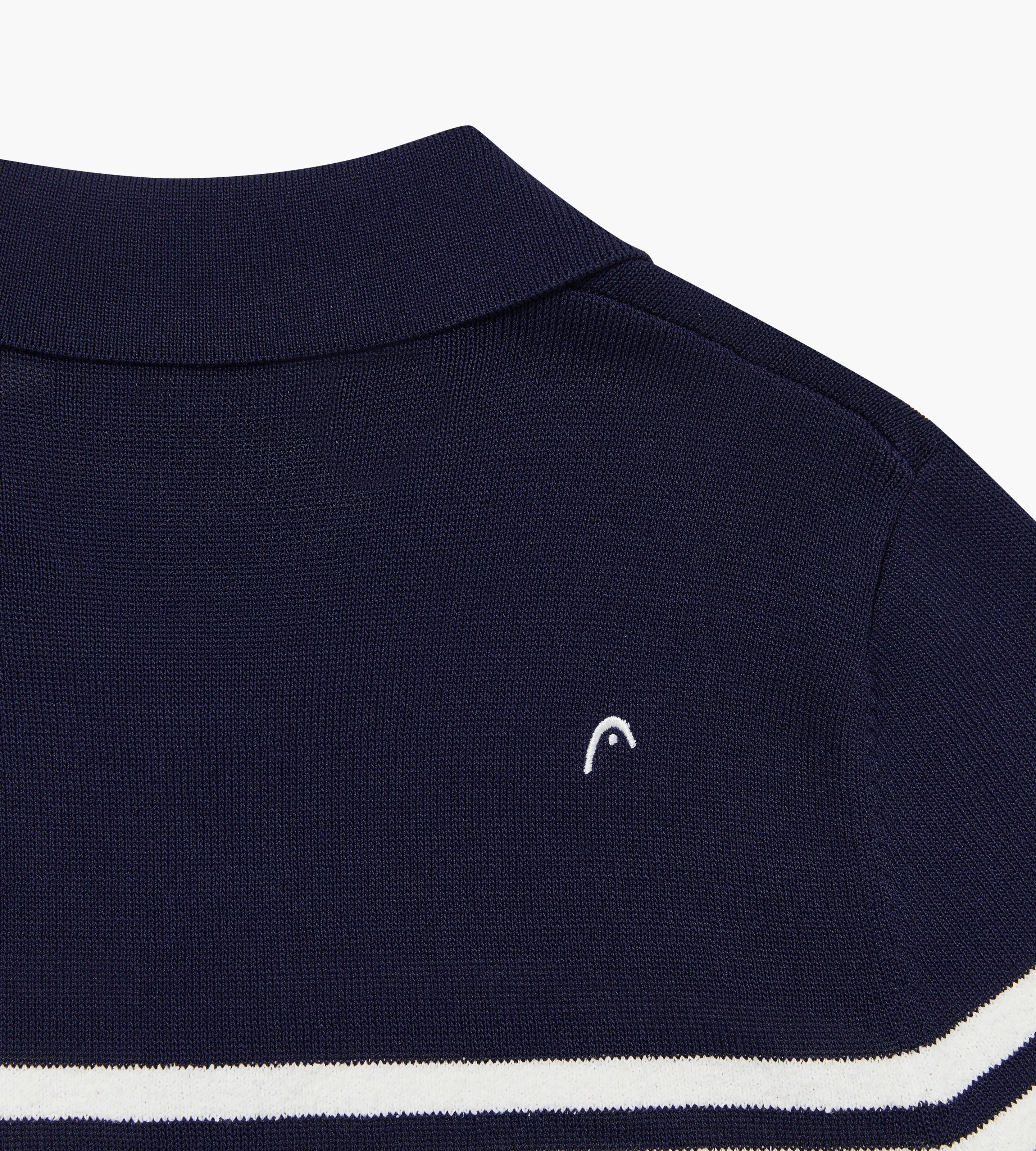 Stripe Knit Polo
