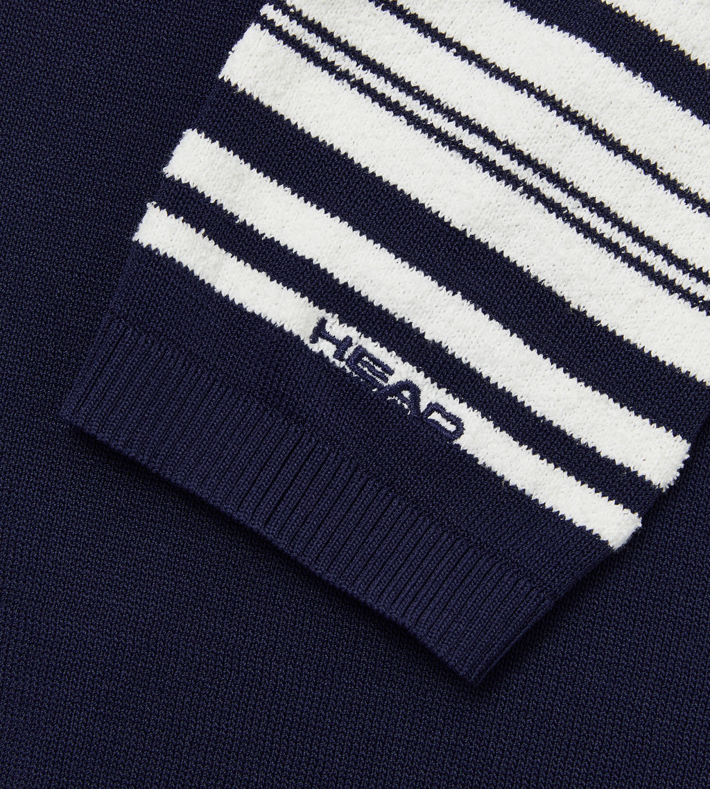 Stripe Knit Polo