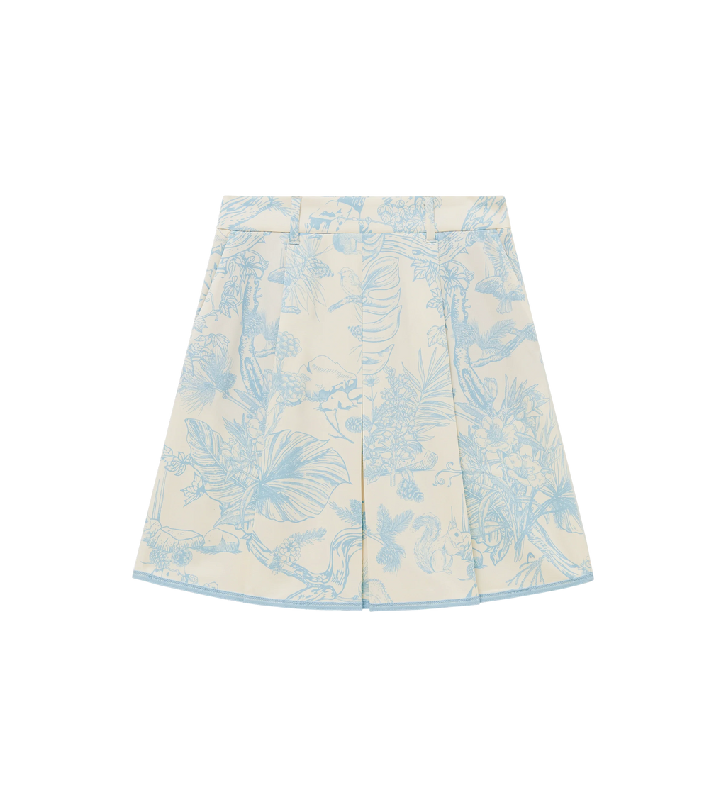 Bound Box Pleat Skirt