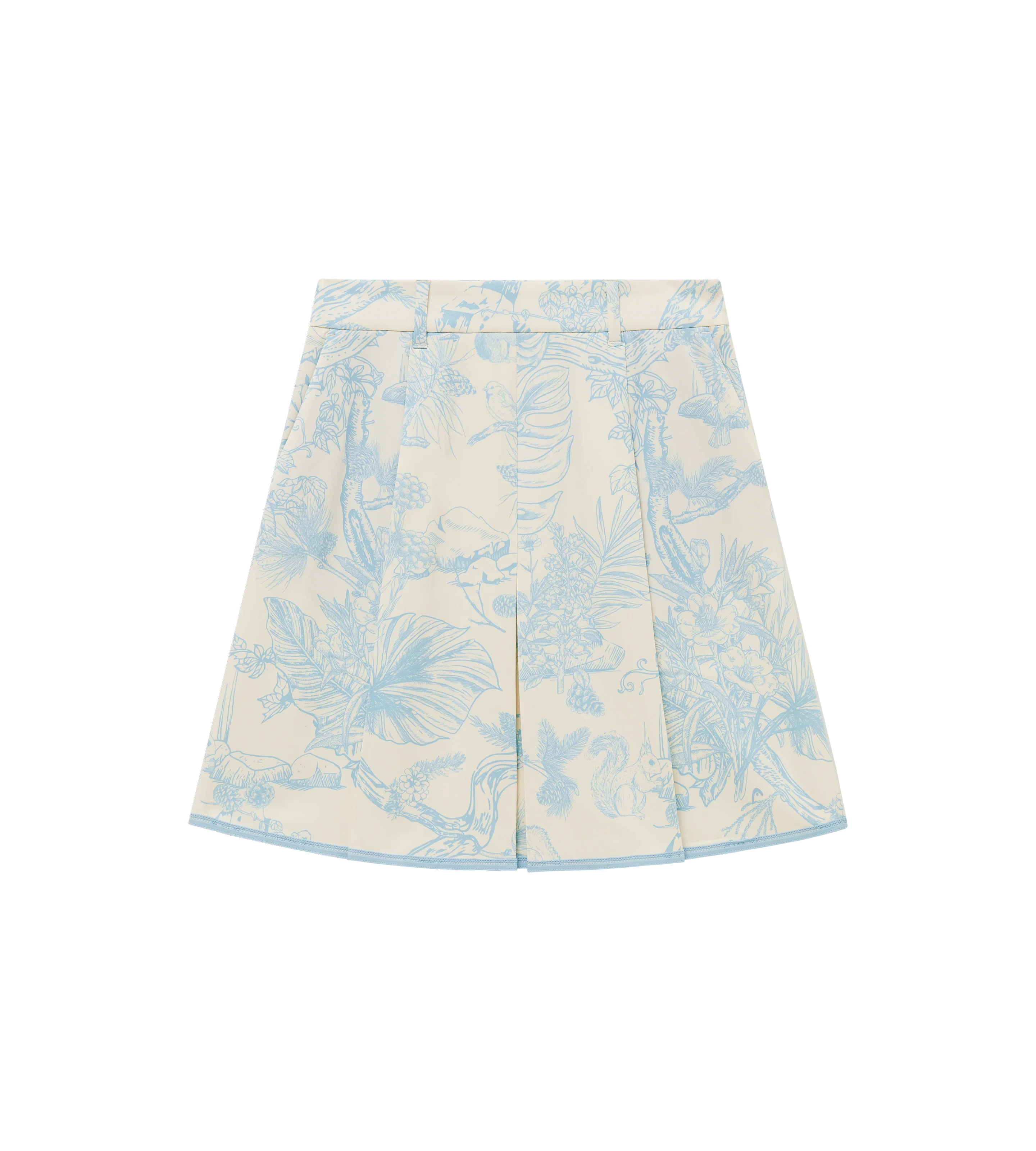 Bound Box Pleat Skirt