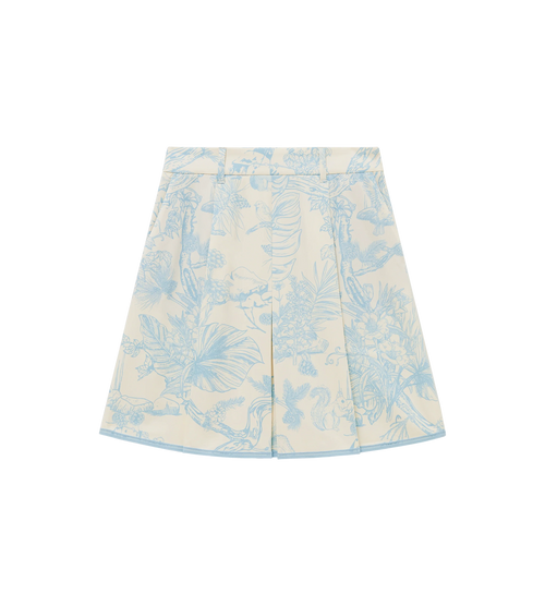 Bound Box Pleat Skirt