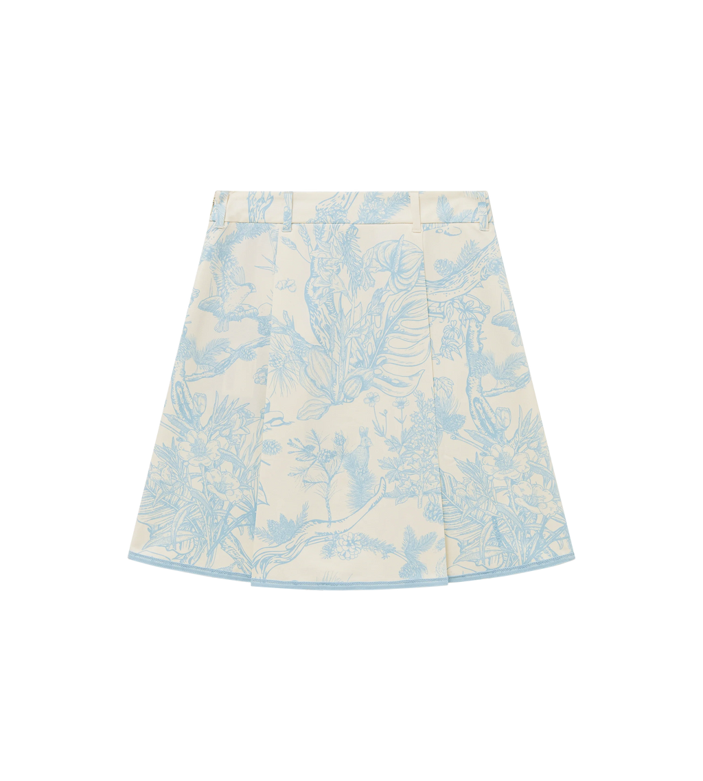Bound Box Pleat Skirt