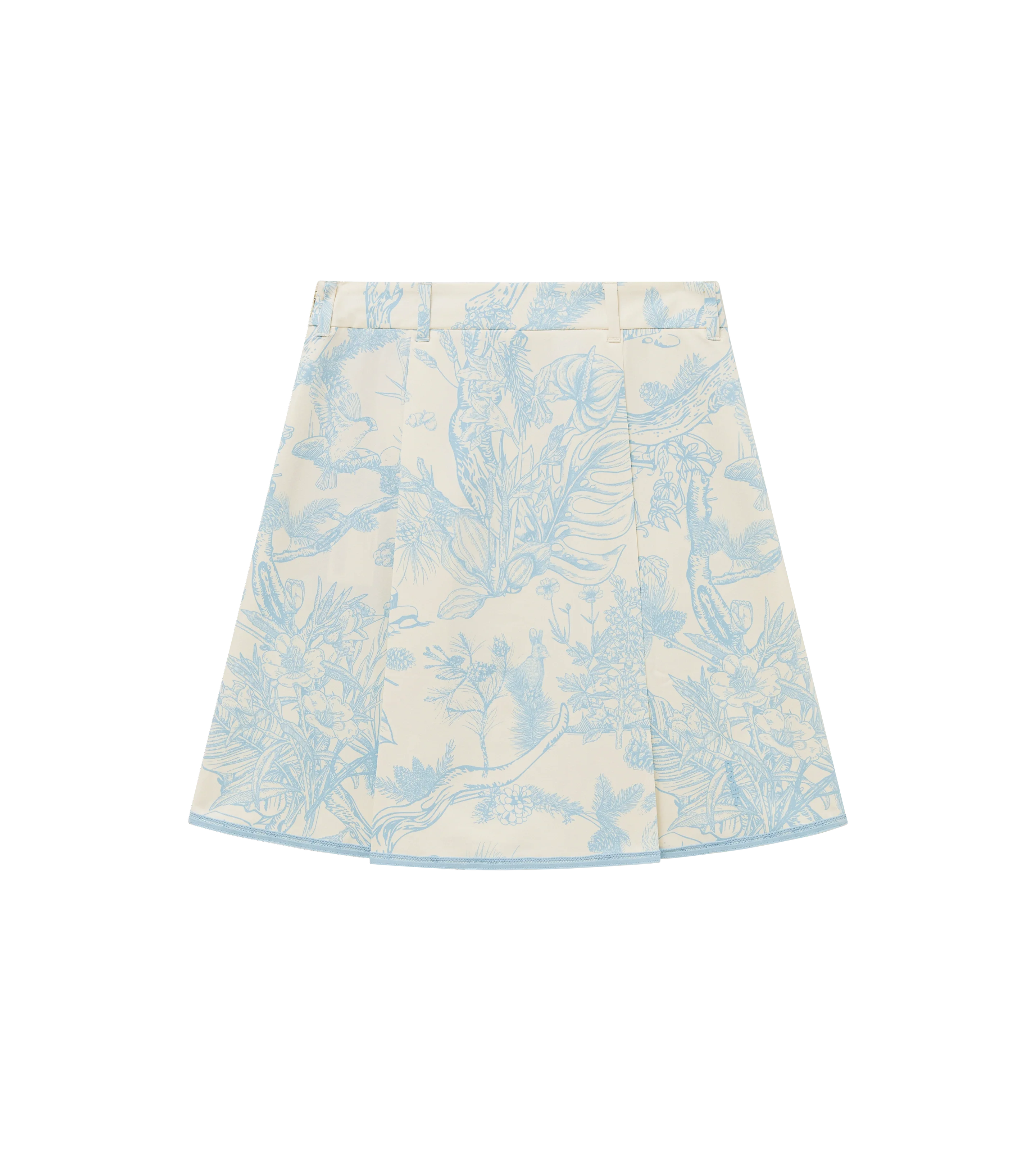 Bound Box Pleat Skirt