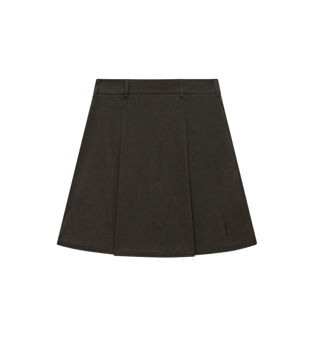 Bound Box Pleat Skirt