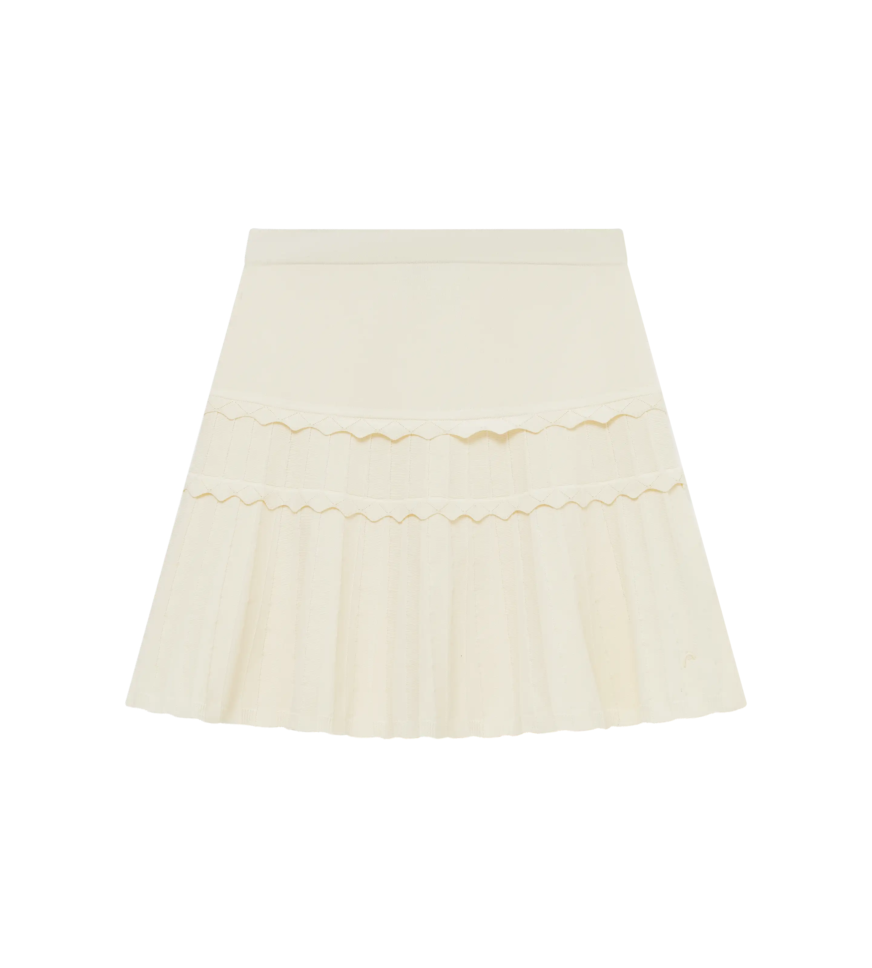 Eyelet Knit Skirt