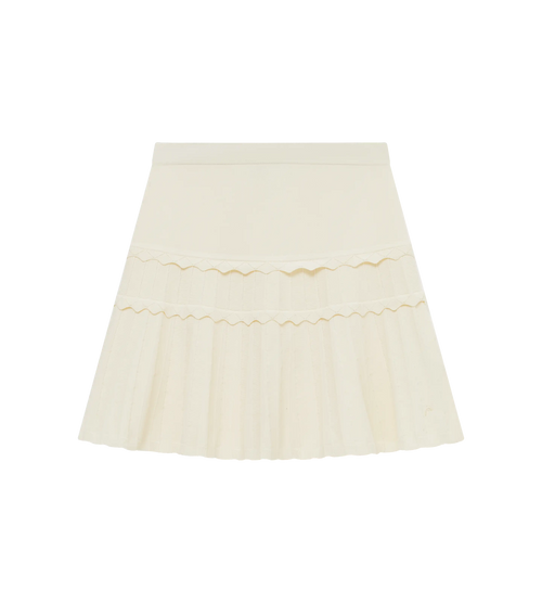 Eyelet Knit Skirt