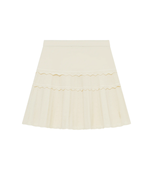 Eyelet Knit Skirt