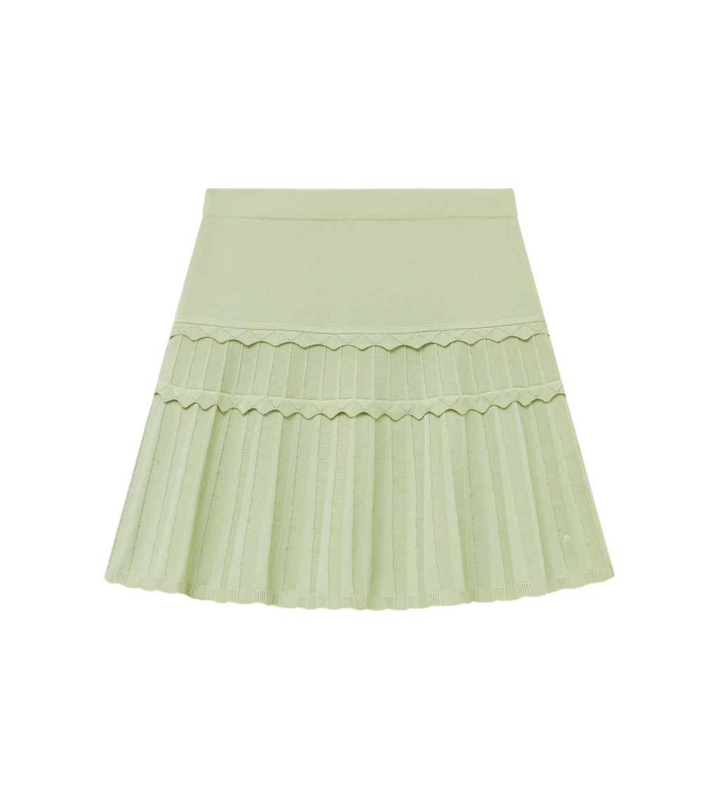 Eyelet Knit Skirt