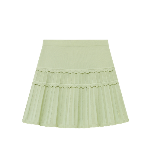 Eyelet Knit Skirt