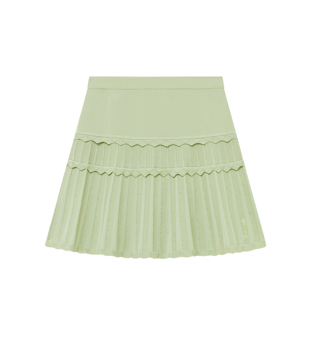 Eyelet Knit Skirt