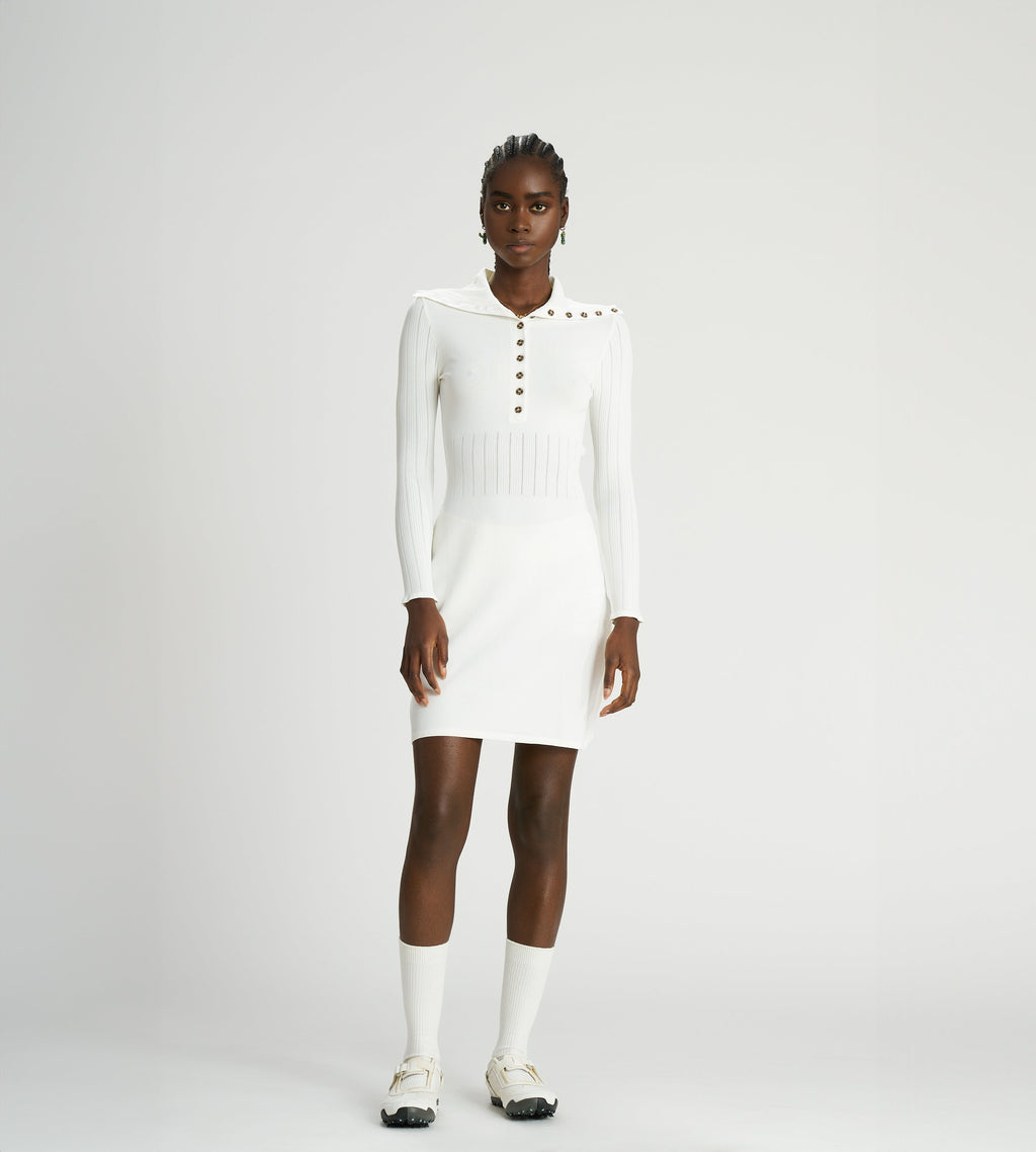 Pointelle Knit Dress