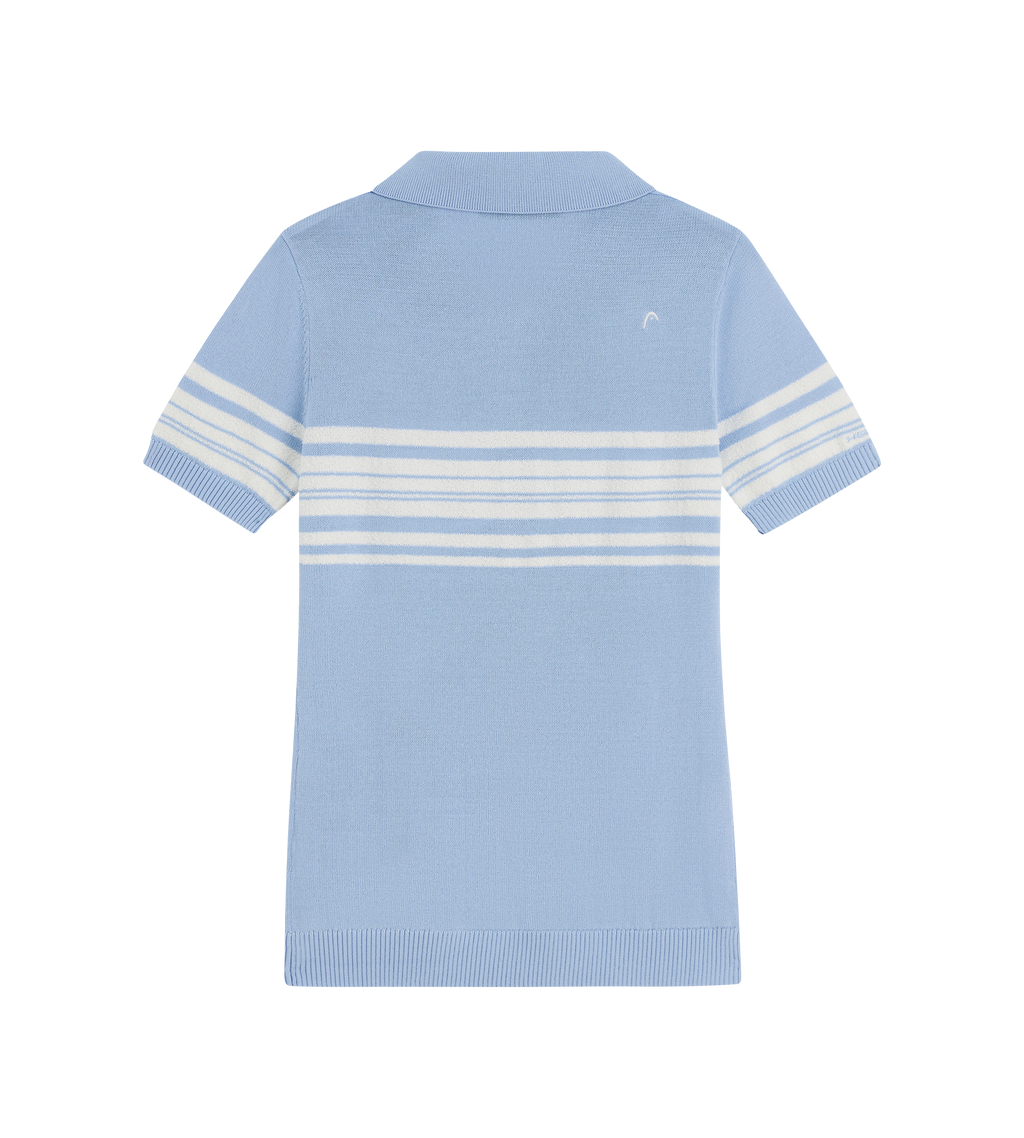Stripe Knit Polo