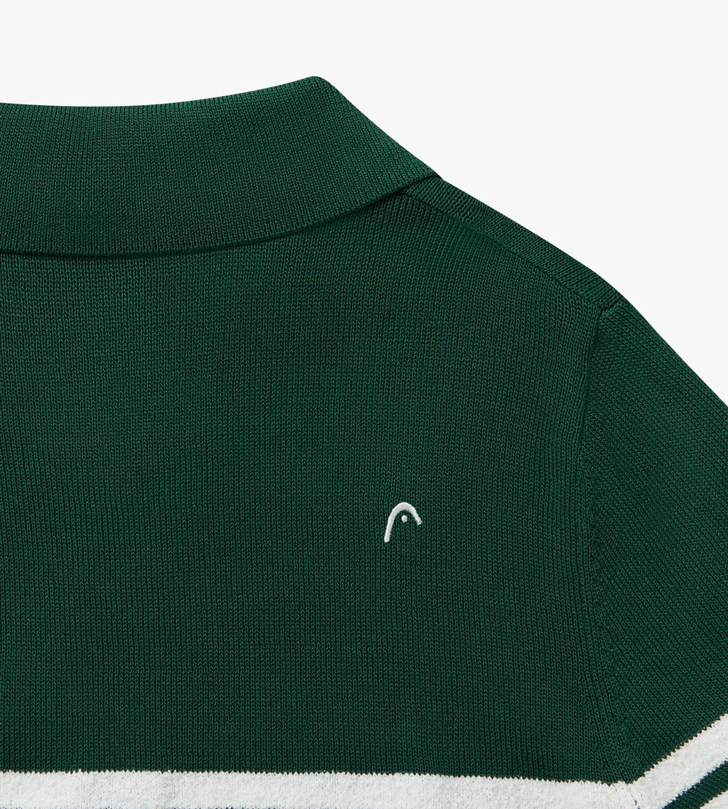 Stripe Knit Polo